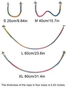 Parrot Rotating Climbing Rod, Designed As A Parrot Climbing Swing Toy Atand Decorative Item. - Multicolor - View 8