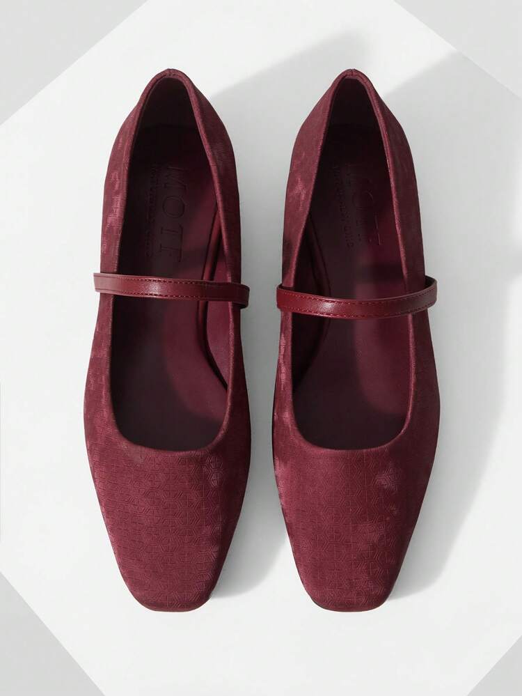 HALLOWEEN COMFORTABLE MINIMALIST SQUARE TOE MARY JANE FLAT SHOES FOR WOMEN, VERSATILE SPRING SHOES