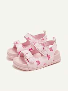 Cozy Pixies 1 双夏季时尚百搭蝴蝶结凉鞋，趣味可爱儿童休闲软底凉鞋，轻便双配女士海边度假婴儿平底凉鞋 - 粉色 - 查看 6