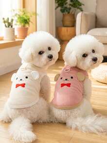 PETSIN Quần áo thú cưng mùa xuân mới, đồ dùng cho thú cưng, quần áo cho thú cưng, áo ba lỗ cho chó, áo thun cho mèo, trang phục cho gấu bông, trang phục cho động vật nhỏ, áo ba lỗ thường ngày mát mẻ, quần áo cho chó, quần áo cho mèo, áo ba lỗ hai mùa xuân hè mới. - Nhiều màu - Xem 3