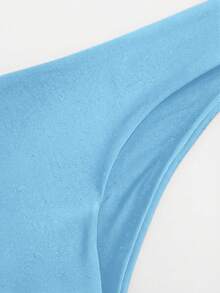Swim Basics Women's Solid Color Sexy Bikini Bottom - Baby Blue - View 4