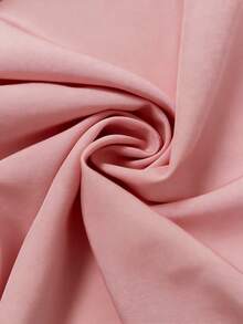 GlowEve CURVE Large-Sized Woven Elegant And Simple Commuting Women's Shirt - Pink - View 3