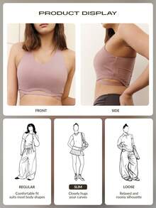 Nöista Gerippter Sport-BH mit gekreuzten Rückenträgern, stylisch und stützend. Perfekt für Sommeroutfits, Frühlingsoutfits für Frauen, Outfits, Gym, Studio-Workouts und lässige Sportbekleidung. - Grau - Übersicht 7