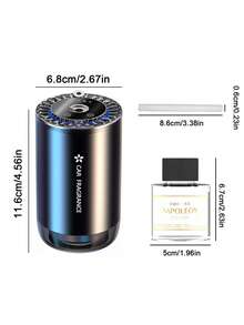 Teckwe 车载星空灯智能香薰机，可充电迷你纳米自动喷雾香氛扩散器，车载香水精油扩散器，星空车顶氛围灯香薰机（300毫安时电池） - 彩色 - 查看 11