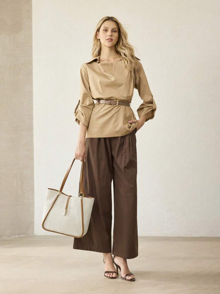 WOMEN'S TOTE BAG, EXQUISITE VACATION, LARGE CAPACITY, SPLICED SHOULDER BAG.