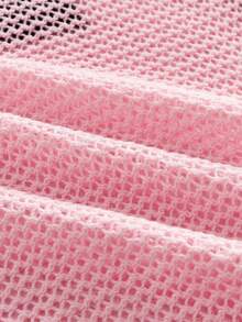 ROMWE MEN Áo Polo nam dệt kim Jacquard - Hồng - Xem 5