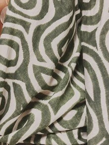 MUSERA Đầm ngắn tay dài cổ đổ họa tiết sọc, chất liệu dệt kim, kiểu dáng boho, thích hợp cho đi biển, dự tiệc, mùa xuân hè, kỳ nghỉ, thanh lịch, hẹn hò buổi tối. - màu xanh lá - Xem 6