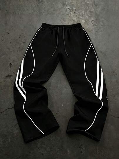 Sport MetroGents 男士直筒阔腿系带休闲运动裤