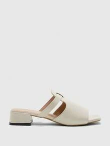 CUCCOO BIZCHIC Giày sandal cao gót dành cho nữ - Màu be - Xem 1