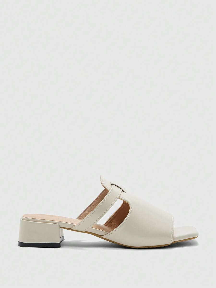 CUCCOO BIZCHIC Giày sandal cao gót dành cho nữ - Màu be - Xem 1