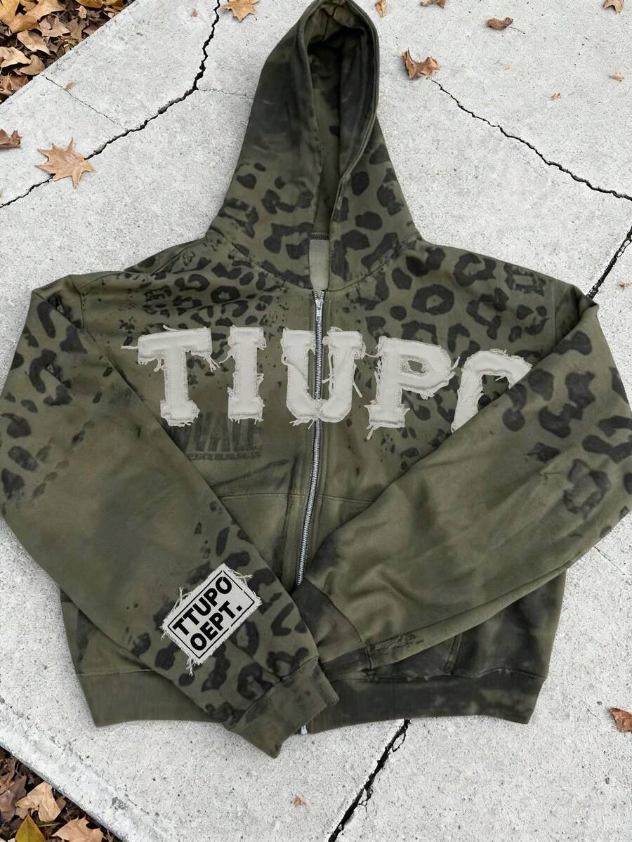 Glimmora Áo khoác nỉ có khóa kéo in họa tiết da báo phong cách Y2K cổ điển, áo nỉ chui đầu in họa tiết da báo phong cách đường phố retro, áo khoác nỉ có khóa kéo in họa tiết da báo thường ngày, phong cách đường phố, áo nỉ có khóa kéo, phong cách rock Gothic Mỹ, phong cách đường phố, thường ngày, đa năng. - Nhiều màu - Xem 1