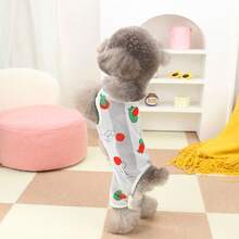 PETSIN 宠物服装、狗狗服装、猫咪服装、休闲连体衣、春夏新款小型动物连体衣、防滑扣连体服、宠物用品、休闲连体衣 - 彩色 - 查看 11