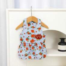 PETSIN Quần áo cho chó, quần áo cho mèo, váy cho thú cưng, bộ sưu tập xuân/hè mới, váy cho cún con, váy công chúa đa năng, họa tiết kẻ sọc, quần áo cho động vật nhỏ, kem chống nắng mát mẻ - Nhiều màu - Xem 18