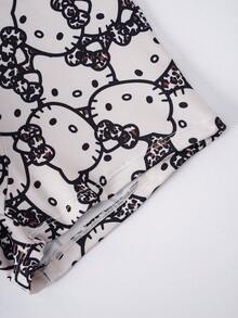 HELLO KITTY AND FRIENDS | SHEIN 男士字母腰带休闲平角内裤 - 咖啡棕 - 查看 3