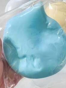 1个10厘米流体慢回弹泥浆感麻糬挤压玩具，缓解压力巨型球，生日圣诞礼物，桌面装饰，玩具，趣味小玩意 - 彩色 - 查看 14