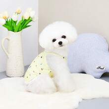 PETSIN 宠物春季新款狗狗服装 动物用品 宠物服装 狗狗背心 猫咪T恤 泰迪熊套装 小型动物服装 休闲酷炫背心 狗狗服装 猫咪服装 春夏两季新款背心 - 彩色 - 查看 10