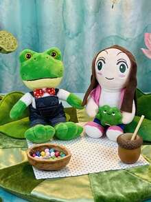 这款可爱的青蛙女孩毛绒娃娃，造型萌趣十足，灵感源自青蛙先生游戏动画，触感柔软可爱，是理想的家庭桌面摆件礼物，也是送给朋友的完美生日或节日礼物。 - 彩色 - 查看 10