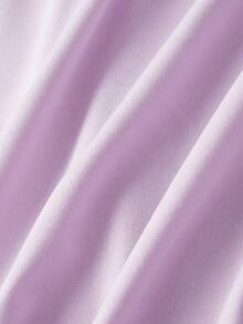 SHEIN MOD 大码女士优雅花卉刺绣拼接无袖中长连衣裙，休闲日常穿着，圣诞节女装，新年装，跨年夜女装，圣诞派对礼服，优雅女装，薰衣草色正式礼服，复古装，70年代装，优雅派对礼服，圣诞派对礼服，复古连衣裙，沙滩裙，优雅女装 - 紫色 - 查看 5