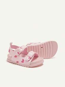 Cozy Pixies 1 双夏季时尚百搭蝴蝶结凉鞋，趣味可爱儿童休闲软底凉鞋，轻便双配女士海边度假婴儿平底凉鞋 - 粉色 - 查看 7