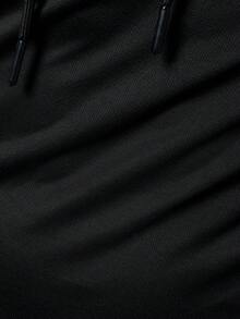 Manfinity Sport Corelite Bộ đồ thể thao nam in hình nhện, gồm áo hoodie và quần, có dây rút. - màu đen - Xem 7