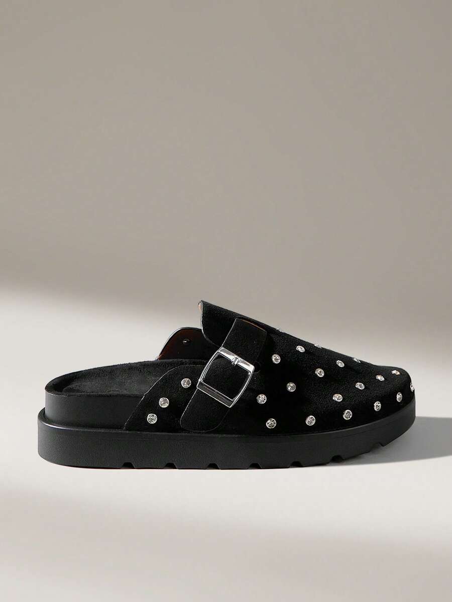 Solecia 女性平台穆勒 - 黑色 - 查看 1