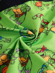 TEENAGE MUTANT NINJA TURTLES | SHEIN 男童卡通印花休闲舒适平角内裤 - 綠色 - 查看 13