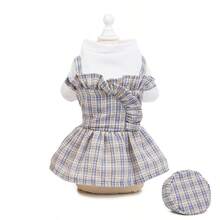 PETSIN 狗狗服装、猫咪服装、动物裙装、宠物春夏新品系列、幼犬连衣裙、公主风百搭连衣裙、条纹印花、小型动物服装、清凉防晒霜 - 彩色 - 查看 11
