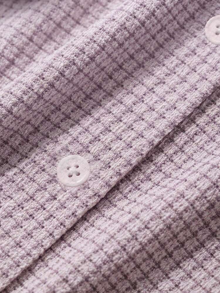 Dazy Plus Textured Fabric Fitted Short Sleeve T-Shirt, Spring/Summer