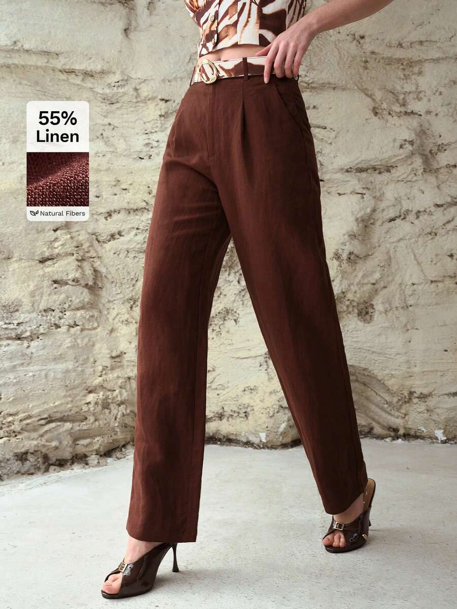 MOTF PREMIUM QUẦN LINEN DÁNG CHUỐI DÀNH CHO NỮ, XUÂN/HÈ