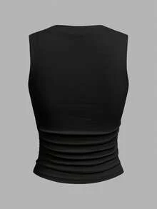 Comfortcana Bộ 3 áo hai dây nữ kiểu dáng thường ngày, đa năng, viền ren, chất liệu 95% cotton, ôm sát eo, không tay, thích hợp cho mùa xuân và mùa hè. - Nhiều màu - Xem 3
