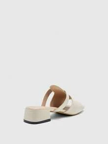 CUCCOO BIZCHIC Giày sandal cao gót dành cho nữ - Màu be - Xem 4