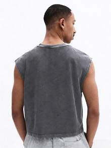 SUMWON Men Tank Top With Vintage Car Graphic Print Casual Sleeveless Tee Retro Automobile Design Summer Fashion Top - Grey - View 2