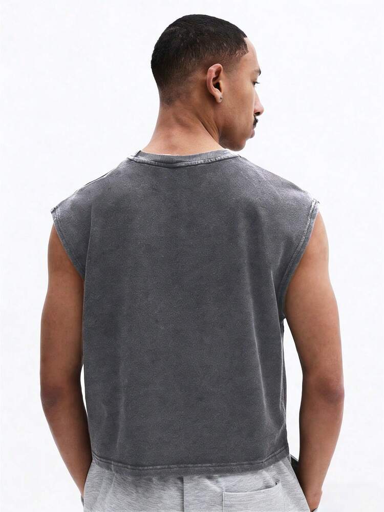 SUMWON Tank Top With Vintage Car Graphic Print