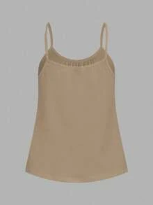 SHEIN EZwear Bộ 3 áo hai dây cỡ lớn, kiểu dáng tối giản, thoải mái. - Nhiều màu - Xem 6