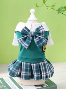 PETSIN Quần áo cho chó, quần áo cho mèo, bộ đồ cho thú cưng hai chân, quần áo đôi, váy sơ mi mới đầu mùa xuân, quần áo cho chó, quần áo cho mèo, quần áo cho động vật, quần áo mùa xuân cho chó, quần áo mới cho động vật nhỏ kiểu Châu Âu và Mỹ. - Nhiều màu - Xem 4