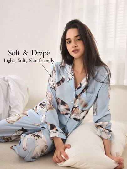 Ocili Bộ áo liền quần dáng rộng, thoải mái, phong cách bohemian, có dây rút, thích hợp mặc nhà vào mùa thu cho nữ.