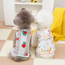 PETSIN 宠物服装、狗狗服装、猫咪服装、休闲连体衣、春夏新款小型动物连体衣、防滑扣连体服、宠物用品、休闲连体衣 - 彩色 - 查看 10