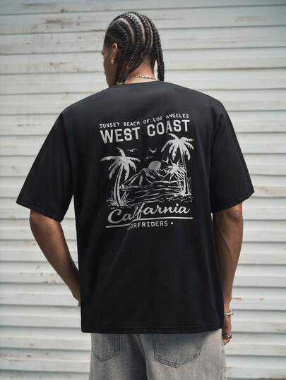 Modcrash SU ER 男士时尚印花宽松短袖T恤 | 精致设计 | 夏季必备 | 易于搭配，展现您的风格，复古美式，男女皆宜，宽松版型夏季服装 – 适合日常穿着和夏季度假穿着。