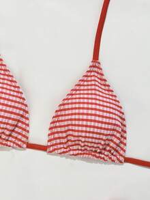 Swim Mod Áo bikini buộc dây cổ sọc dành cho nữ, thích hợp cho kỳ nghỉ hè ở bãi biển. - Nhiều màu - Xem 3