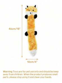 PETSIN Interactive Dog Toys For Medium & Large Dog, Squeaky Plush Dog Toy Set, Chew Dog Toys For Mental Stimulation, Soft Stuffed Dog Toys With Crinkle Sound – Raccoon Fox Squirrel Designs - Multicolor - View 8