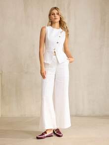 MOTF PREMIUM WOMEN'S COMFORTABLE CASUAL SQUARE TOE FLATS, FOR NEW YEAR HOLIDAY, SPRING SHOES SPRING BREAK EASTER FOR CHRISTMAS SPRING SHOES - Burgundy 1 - View 9