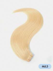 蝴蝶结发片，真人发丝，PU孔发片，12-24英寸，金色直发，隐形接发，真人发丝，PU孔发片，柔软丝滑，适合日常、派对、节日和婚礼等场合。 - S613 - 查看 20