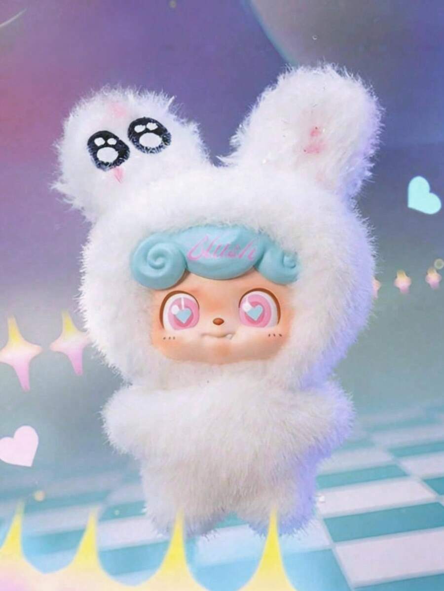 POKOJA LAND Qbao Wave Club 迷你钥匙扣系列盲盒，室内外装饰，可用于家居、办公室、派对等场合，无需用电，是动漫迷和收藏家的完美礼物，家居装饰，办公装饰，设计有趣，手工细节，高品质做工，饰品，热门购物之选，非毛绒填充。 - 彩色 - 查看 1