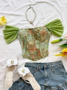 Women Two-Piece Outfits - Green - View 3