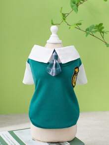 PETSIN Quần áo cho chó, quần áo cho mèo, bộ đồ cho thú cưng hai chân, quần áo đôi, váy sơ mi mới đầu mùa xuân, quần áo cho chó, quần áo cho mèo, quần áo cho động vật, quần áo mùa xuân cho chó, quần áo mới cho động vật nhỏ kiểu Châu Âu và Mỹ. - Nhiều màu - Xem 5