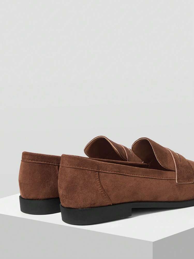 WOMEN'S ENCORE RED LOAFERS, RETRO BRITISH STYLE FLAT SHOES VALENTINE'S DAY