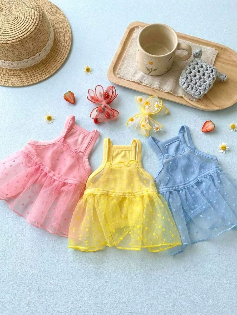 PETSIN Breathable Mesh Dress For Dogs And Cats, Including Teddy, Pomeranian, Poodle, Bichon Frise, And Other Small Breeds. - Multicolor - View 1