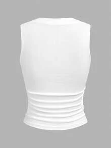 Comfortcana Bộ 3 áo hai dây nữ kiểu dáng thường ngày, đa năng, viền ren, chất liệu 95% cotton, ôm sát eo, không tay, thích hợp cho mùa xuân và mùa hè. - Nhiều màu - Xem 8