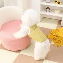 PETSIN 宠物春季新款狗狗服装 动物用品 宠物服装 狗狗背心 猫咪T恤 泰迪熊套装 小型动物服装 休闲酷炫背心 狗狗服装 猫咪服装 春夏两季新款背心 - 彩色 - 查看 14