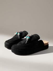 Solecia Scarpe casual e versatili da donna con design a fibbia - nero - Visualizzare 3